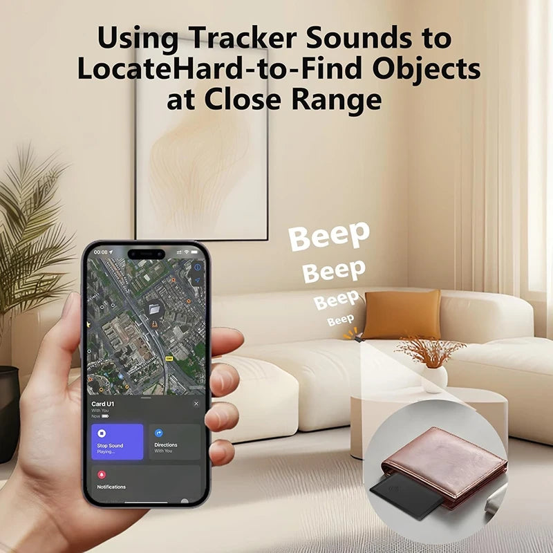 Ultra-Thin Wallet Tracker Card